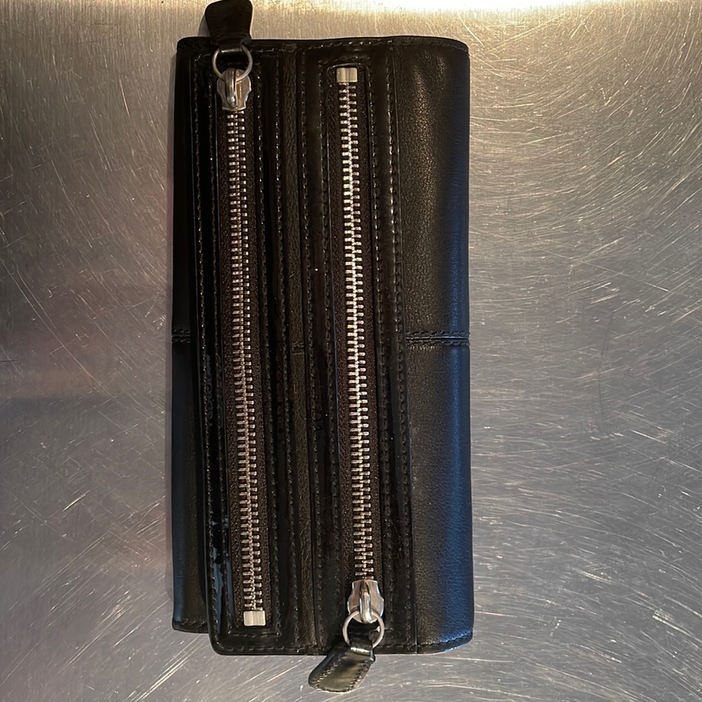 Black leather Coach Wallet
